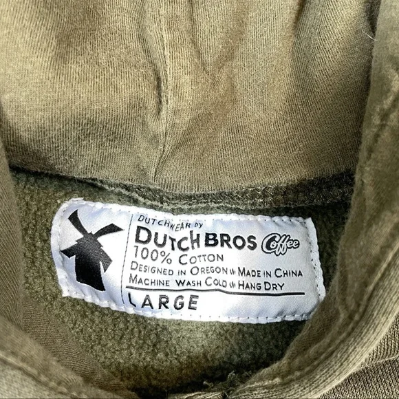 Dutch Bros Women’s SMALL Brown Oregon Hoodie RARE “The Beaver State” DB … - Picture 13 of 14